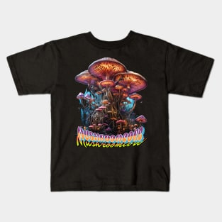 Mushroomcore Madness Kids T-Shirt